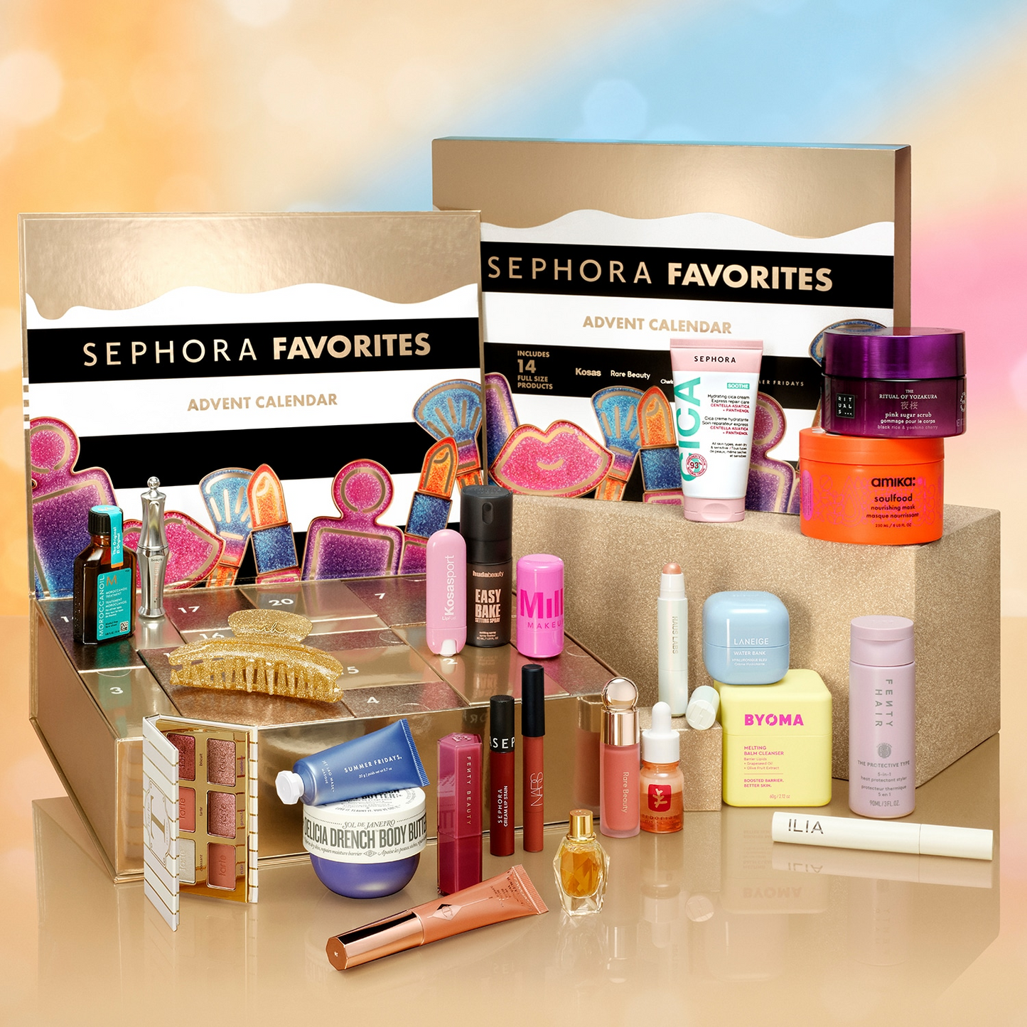 Calendrier de l’Avent - 24 produits Maquillage, Soin, Capillaire et Parfum